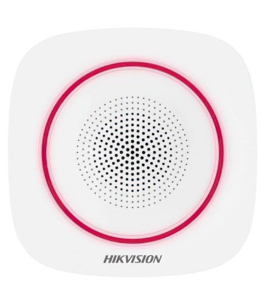 Оповещатель охранной сигнализации (сирена) Hikvision DS-PS1-I-WE Red Indicator