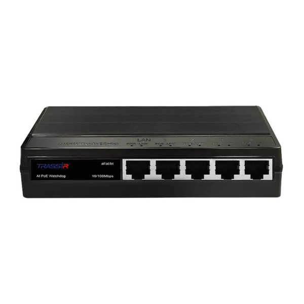 PoE-коммутатор неуправляемый TRASSIR TR-NS1105-60-4POE