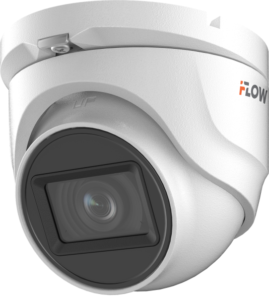 HD-TVI камера iFlow F-AC-2351(3.6мм), 5 Мп, купольная камера, 3.6 мм, ИК 30 м, IP67