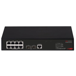 Коммутатор управляемый Hikvision DS-3E2510-SI-8T2F