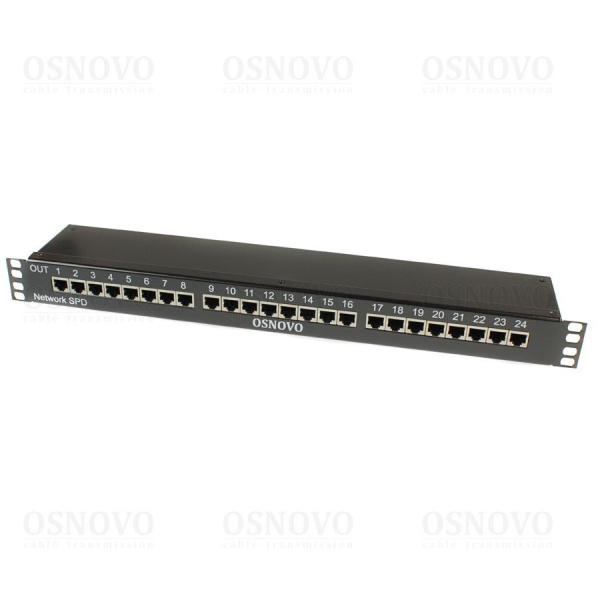 Устройство грозозащиты Ethernet OSNOVO SP-IP24/1000PR