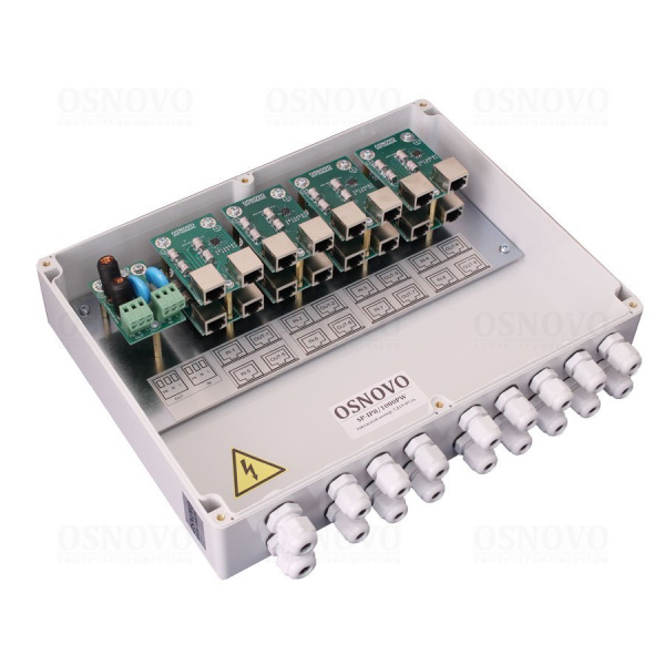 Устройство грозозащиты Ethernet OSNOVO SP-IP8/1000PW