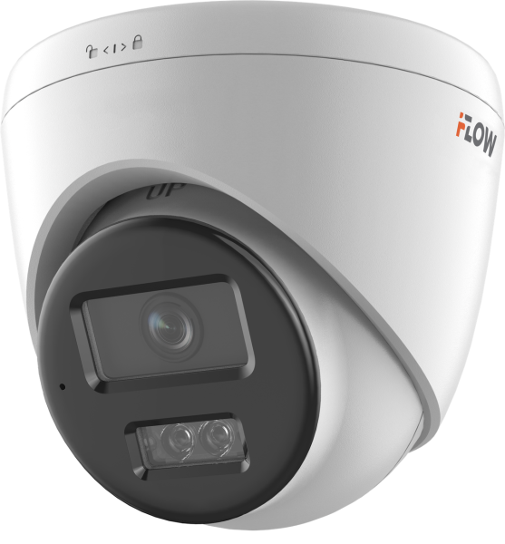 IP-камера iFlow F-IC-1382CM(4мм), 8 Мп, уличная купольная IP-камера, 4 мм, ИК 30 м / LED 30 м, IP67
