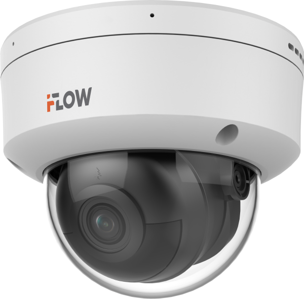 IP-камера iFlow F-IC-3482CMS, 8 Мп, купольная, фиксированный 2.8/4 мм, ИК 40 м, IP67