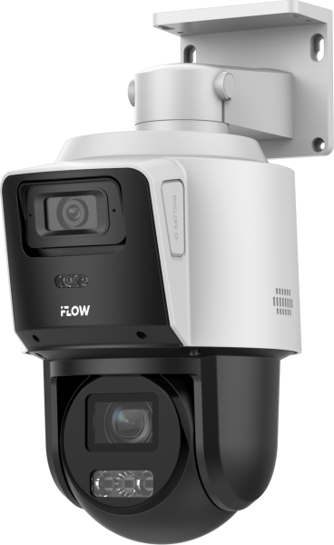 IP PTZ-камера iFlow F-IP-1422PCIZ4, 2 Мп, купольная, фикс. 2.8 мм + PTZ 2.8-12 мм, ИК 40 м, IP66