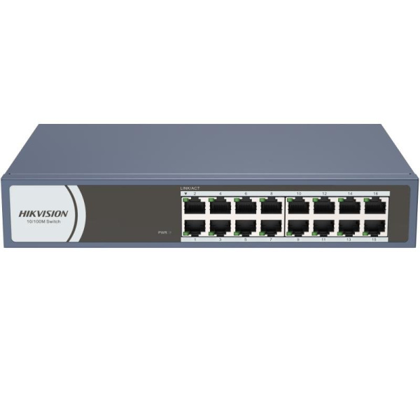 PoE-коммутатор неуправляемый Hikvision DS-3E0116R-O