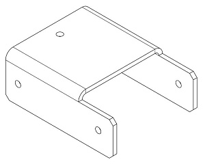 Накладка прямая нижняя PERCo-MB-16.4