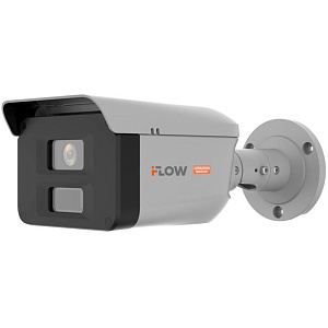 IP-камера iFlow F-IC-3244CS(PA), 4 Мп, цилиндрическая, фиксированный 2.8 мм, ИК 40 м, IP68