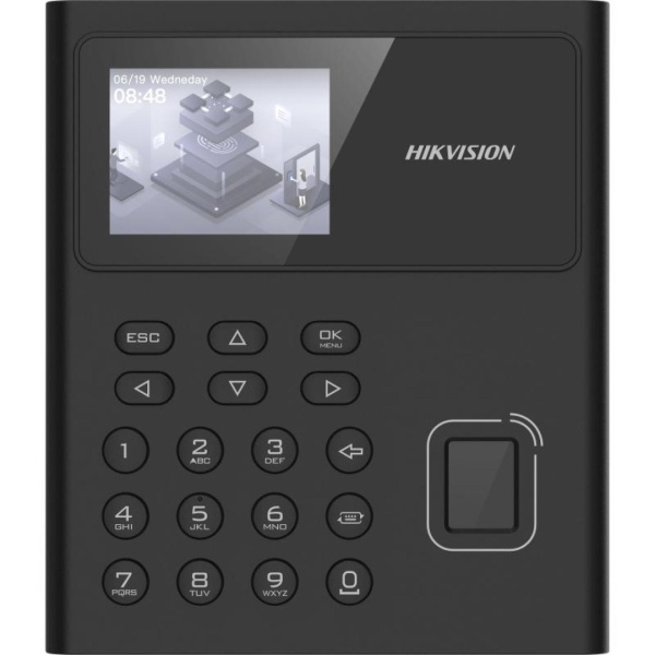 Терминал доступа со сканером отпечатков пальцев Hikvision DS-K1T8005MFX