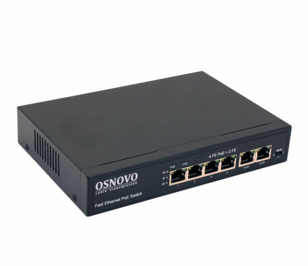 PoE-коммутатор неуправляемый OSNOVO SW-20600(80W)