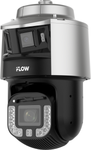 IP PTZ-камера iFlow F-IP-4468PCHSZ48/ALW, 8 Мп, купольная, фиксированный 2.8 мм, ИК 500 м, белый свет 40 м, IP67, IK10