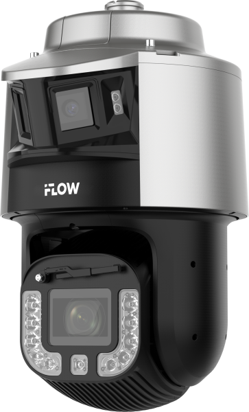 IP PTZ-камера iFlow F-IP-4468PCHSZ48/ALW, 8 Мп, купольная, фиксированный 2.8 мм, ИК 500 м, белый свет 40 м, IP67, IK10
