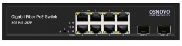 PoE-коммутатор неуправляемый OSNOVO SW-80802(150W)