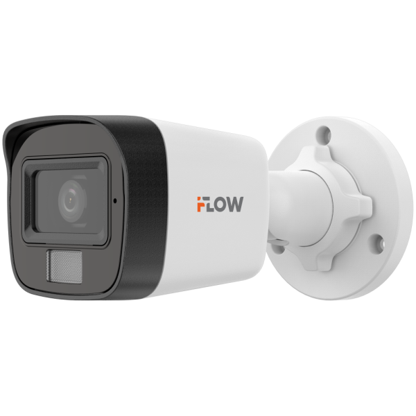 IP-камера iFlow F-IC-1142M(E)(2.8mm), 4 Мп, цилиндрическая, 2.8 мм, гибридная подсветка 20 м, IP67