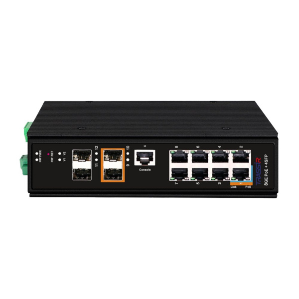 PoE-коммутатор управляемый TRASSIR TR-NS27124S-360-8POE