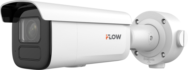 IP-камера iFlow F-IC-3642CSZ5(2.7-13.5mm), 4 Мп, цилиндрическая, вариофокальный моторизированный объектив 2.7-13.5 мм, ИК 60 м, белый свет 60 м, IP67, IK10