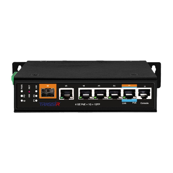 PoE-коммутатор управляемый TRASSIR TR-NS25061S-180-4POE