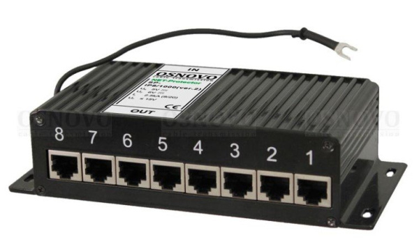 Устройство грозозащиты Ethernet OSNOVO SP-IP8/1000(ver2)