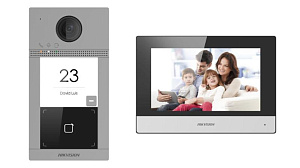 Комплект видеодомофона Hikvision DS-KIS604-P(D)