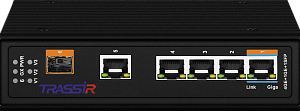 PoE-коммутатор промышленный TRASSIR TR-NS15061S-150-4POE