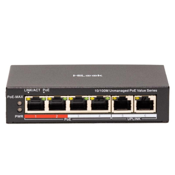 PoE-коммутатор неуправляемый Hikvision NS-0106P-45(B)
