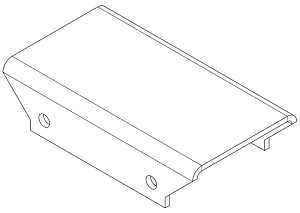 Накладка прямая верхняя PERCo-MB-16.3